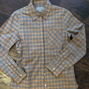 Classic Burberry button up top
